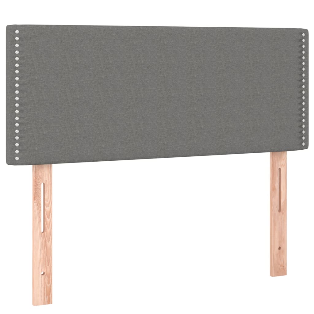 Tête de lit Gris foncé 100x5x78/88 cm Tissu