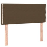 Tête de lit Marron Foncé 100x5x78/88 cm Tissu