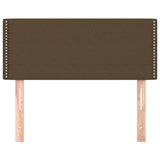 Tête de lit Marron Foncé 100x5x78/88 cm Tissu