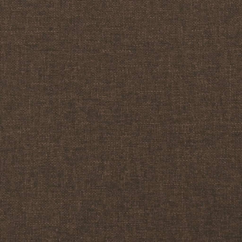 Tête de lit Marron Foncé 100x5x78/88 cm Tissu