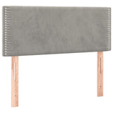 Tête de lit Gris clair 100x5x78/88 cm Velours