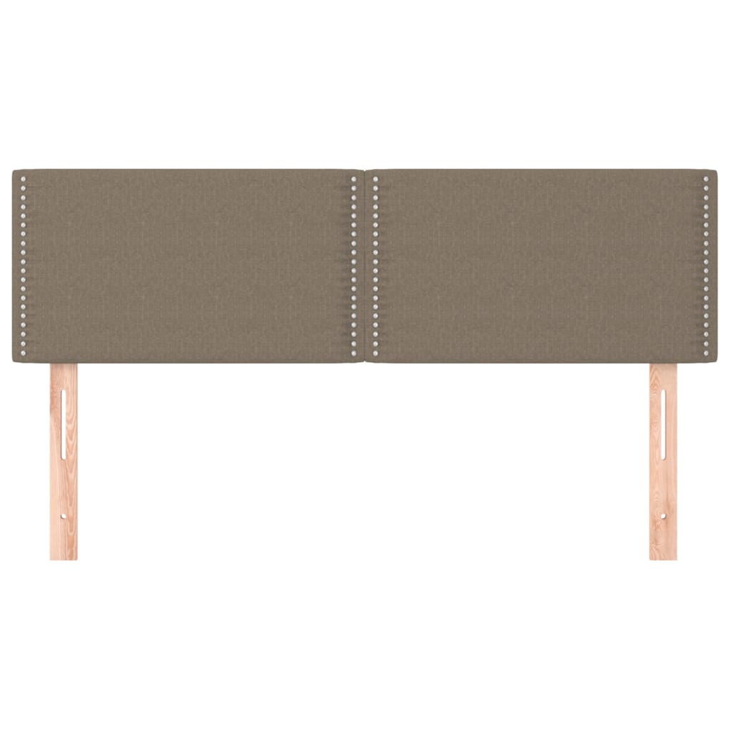 Têtes de lit 2 pcs Taupe 72x5x78/88 cm Tissu