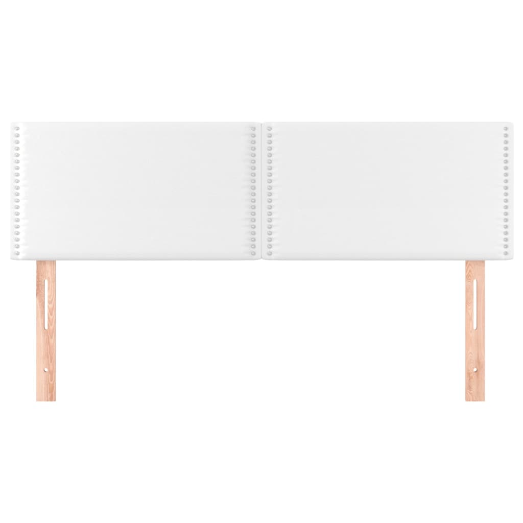 Têtes de lit 2 pcs Blanc 72x5x78/88 cm Similicuir