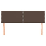 Têtes de lit 2 pcs Marron 72x5x78/88 cm Similicuir