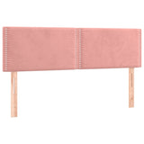 Têtes de lit 2 pcs Rose 72x5x78/88 cm Velours