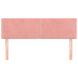 Têtes de lit 2 pcs Rose 72x5x78/88 cm Velours