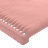 Têtes de lit 2 pcs Rose 72x5x78/88 cm Velours