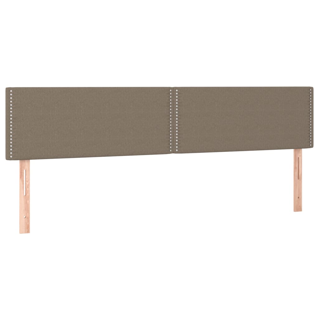 Têtes de lit 2 pcs Taupe 80x5x78/88 cm Tissu