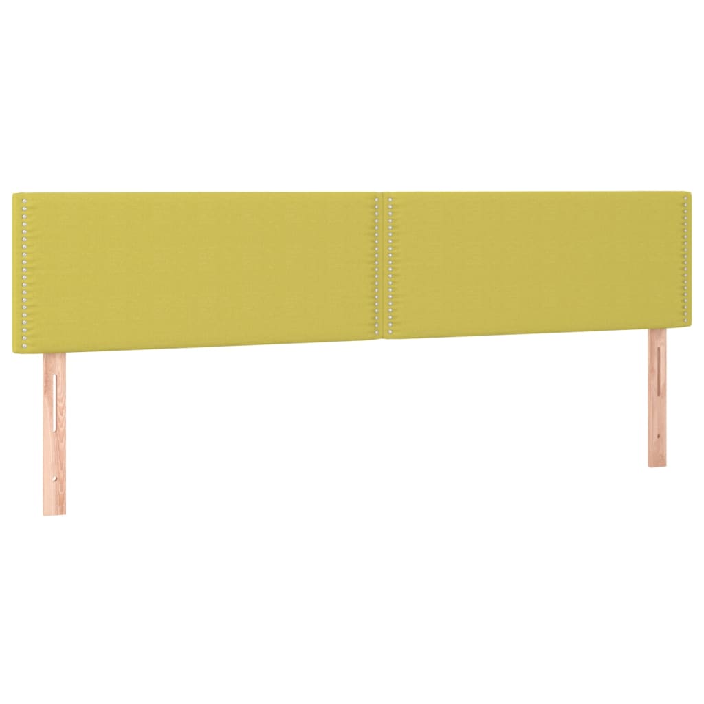 Têtes de lit 2 pcs Vert 80x5x78/88 cm Tissu