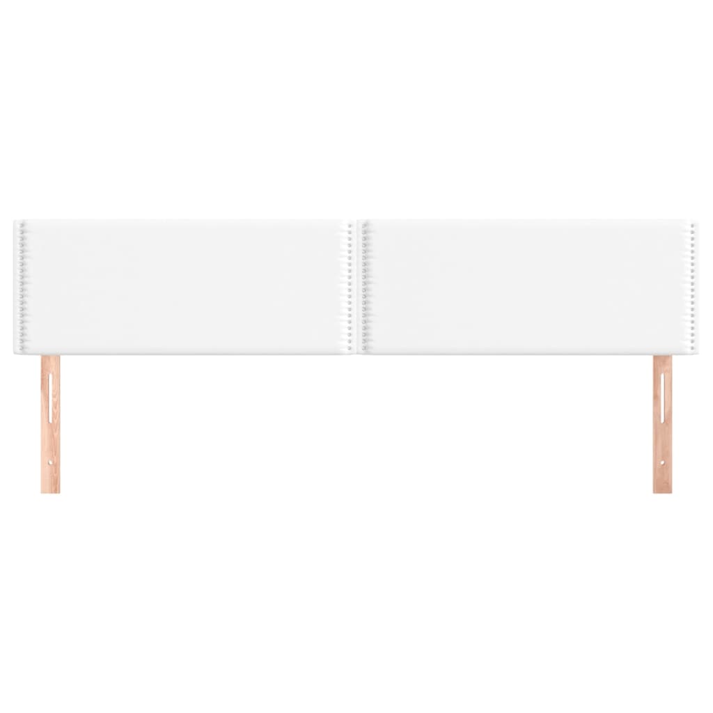 Têtes de lit 2 pcs Blanc 80x5x78/88 cm Similicuir