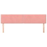 Têtes de lit 2 pcs Rose 80x5x78/88 cm Velours