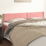 Têtes de lit 2 pcs Rose 80x5x78/88 cm Velours