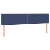 Têtes de lit 2 pcs Bleu 90x5x78/88 cm Tissu