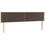 Têtes de lit 2 pcs Marron 90x5x78/88 cm Similicuir