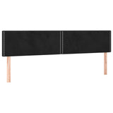 Têtes de lit 2 pcs Noir 90x5x78/88 cm Velours