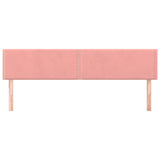 Têtes de lit 2 pcs Rose 90x5x78/88 cm Velours