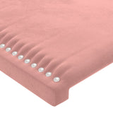 Têtes de lit 2 pcs Rose 90x5x78/88 cm Velours