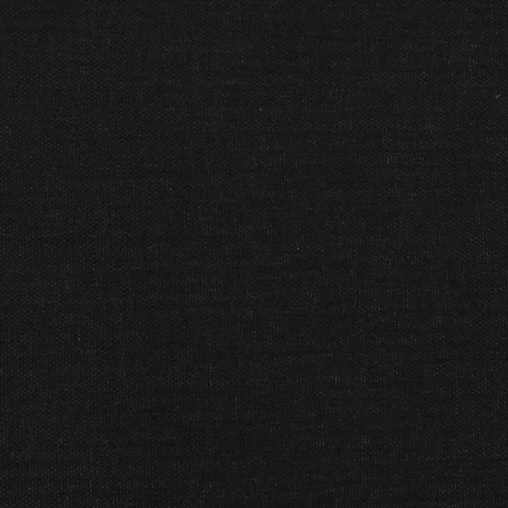 Têtes de lit 2 pcs Noir 100x5x78/88 cm Tissu