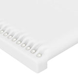 Têtes de lit 2 pcs Blanc 100x5x78/88 cm Similicuir