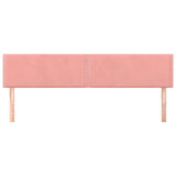 Têtes de lit 2 pcs Rose 100x5x78/88 cm Velours