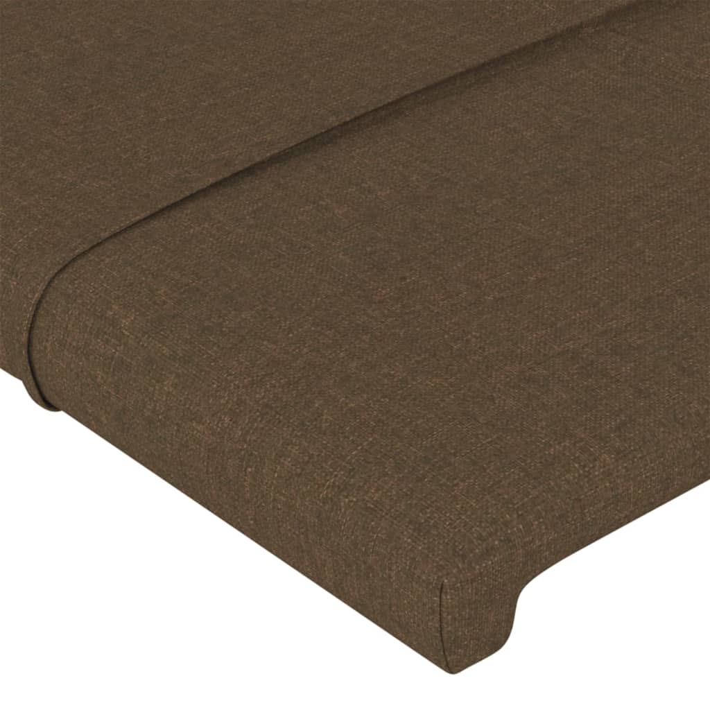 Tête de lit Marron Foncé 80x5x78/88 cm Tissu