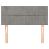 Tête de lit Gris clair 80x5x78/88 cm Velours