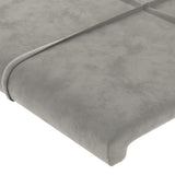 Tête de lit Gris clair 80x5x78/88 cm Velours