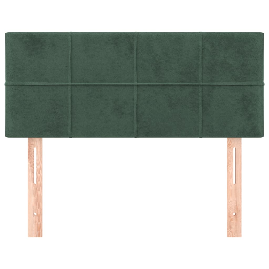 Tête de lit Vert foncé 80x5x78/88 cm Velours