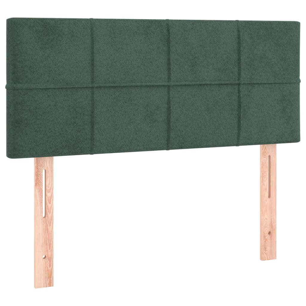 Tête de lit Vert foncé 90x5x78/88 cm Velours