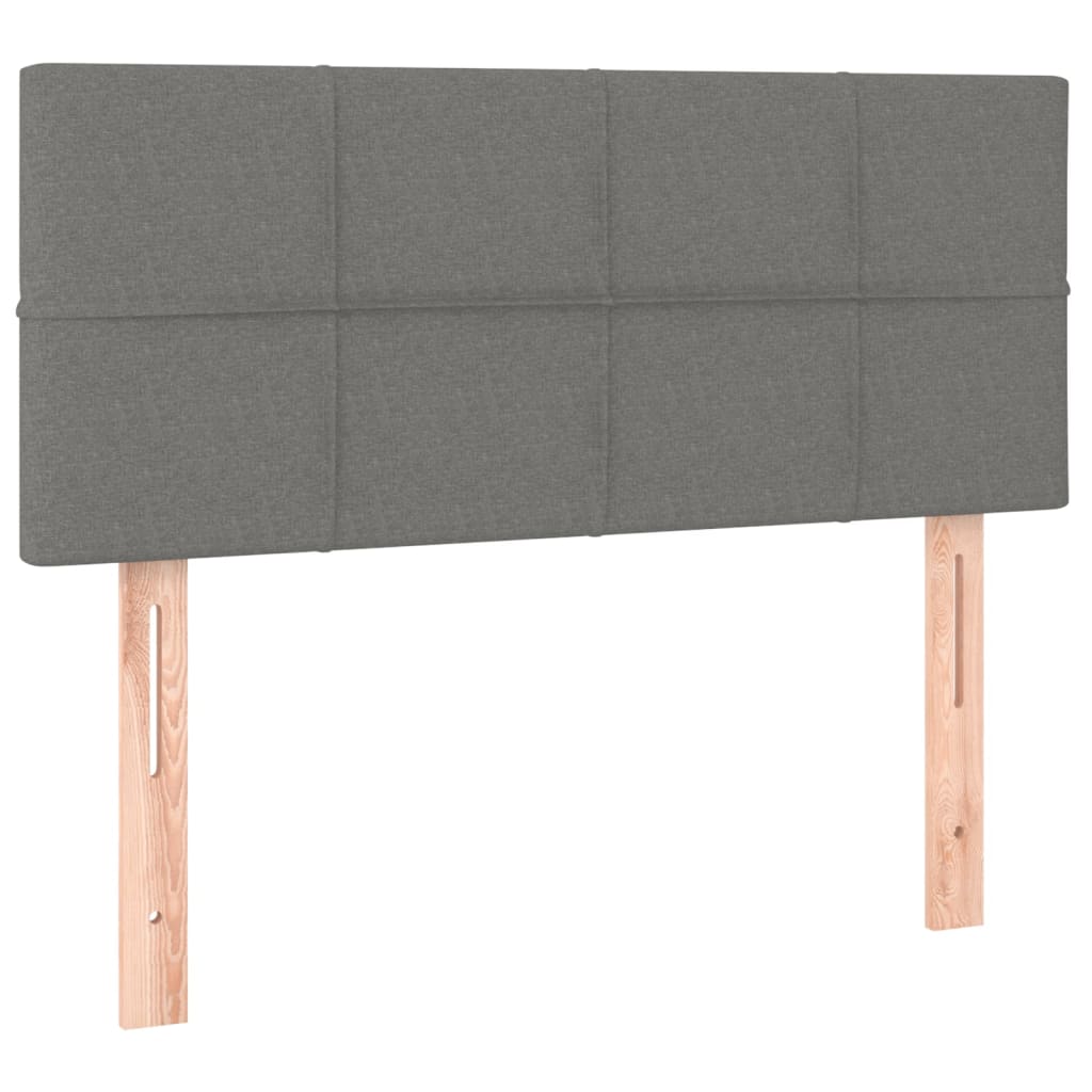 Tête de lit Gris foncé 100x5x78/88 cm Tissu