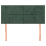 Tête de lit Vert foncé 100x5x78/88 cm Velours