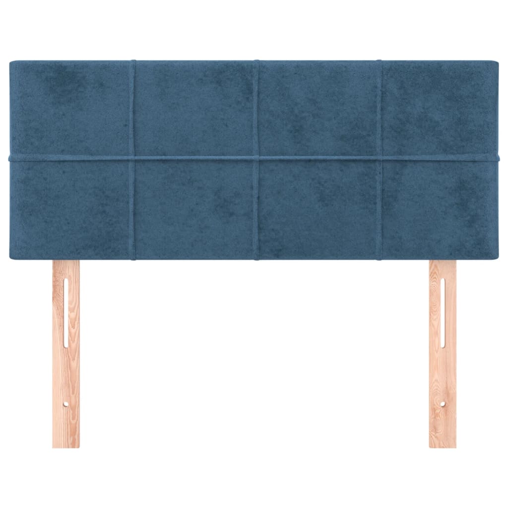 Tête de lit Bleu foncé 100x5x78/88 cm Velours