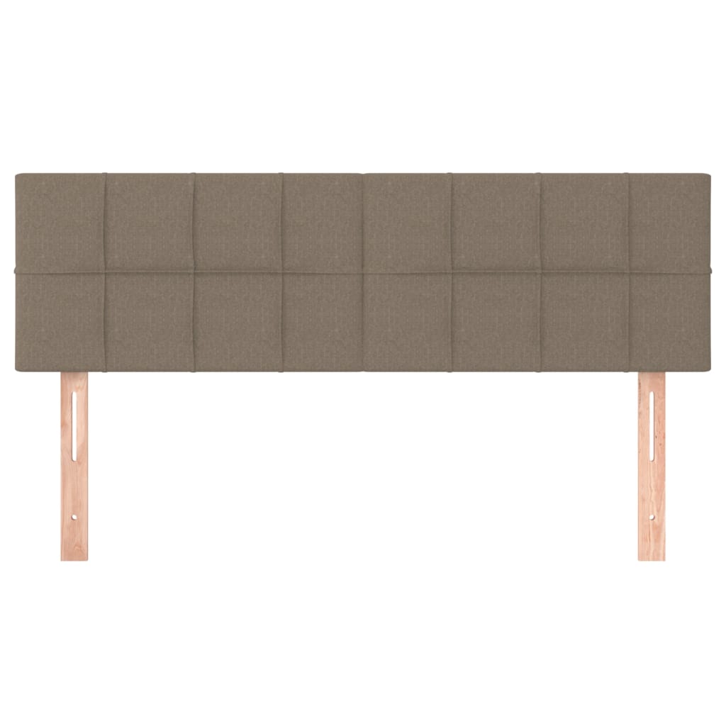 Têtes de lit 2 pcs Taupe 72x5x78/88 cm Tissu