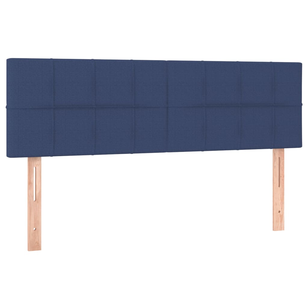 Têtes de lit 2 pcs Bleu 72x5x78/88 cm Tissu