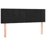 Têtes de lit 2 pcs Noir 72x5x78/88 cm Velours