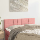 Têtes de lit 2 pcs Rose 72x5x78/88 cm Velours