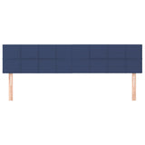 Têtes de lit 2 pcs Bleu 80x5x78/88 cm Tissu