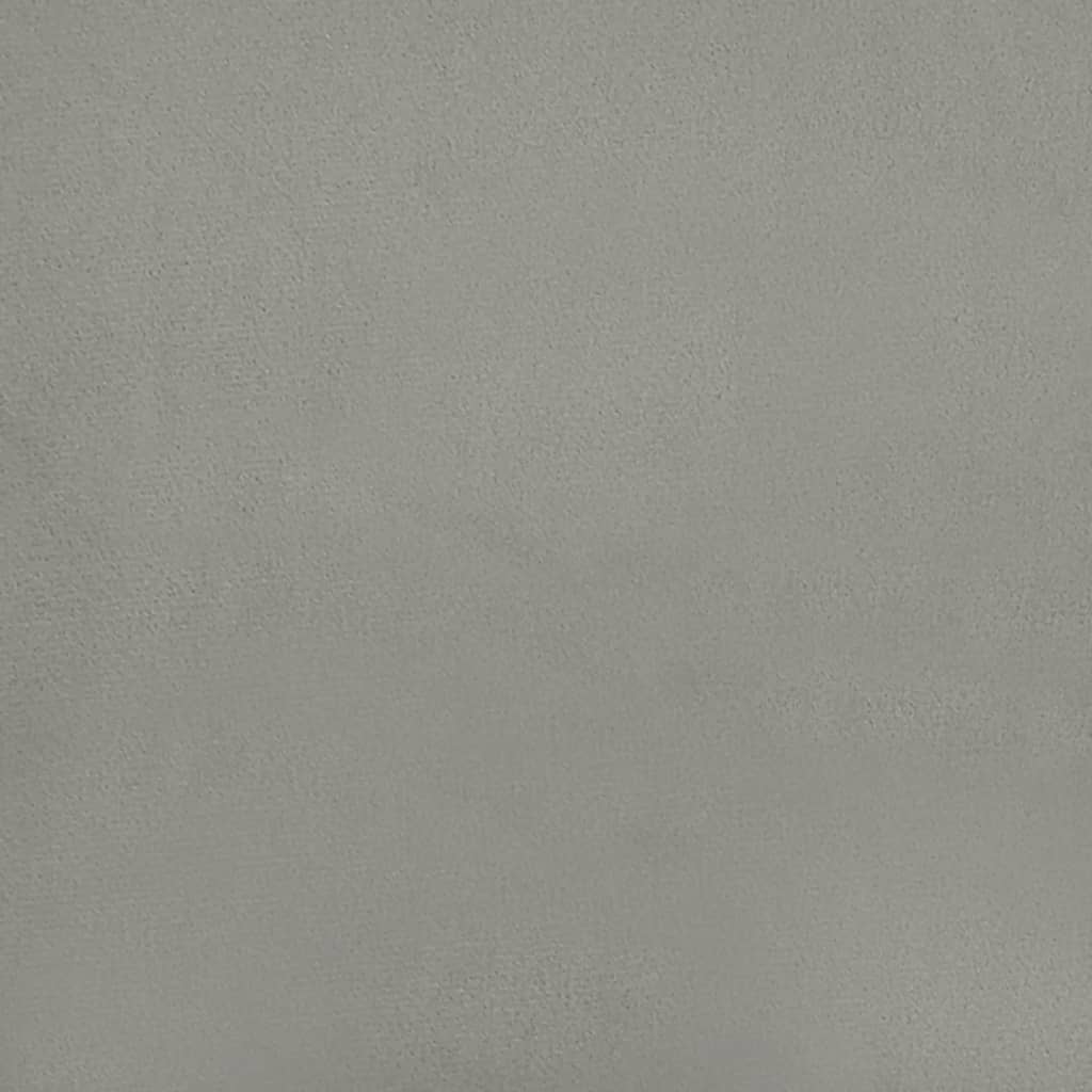 Têtes de lit 2 pcs Gris clair 80x5x78/88 cm Velours