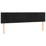 Têtes de lit 2 pcs Noir 100x5x78/88 cm Velours