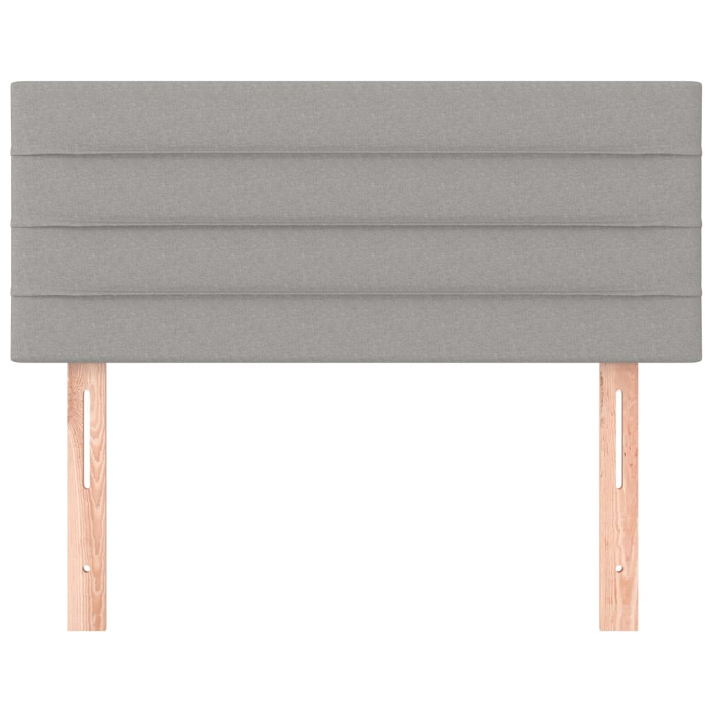 Tête de lit Gris clair 80x5x78/88 cm Tissu