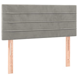 Tête de lit Gris clair 80x5x78/88 cm Velours