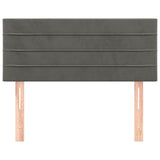 Tête de lit Gris foncé 80x5x78/88 cm Velours