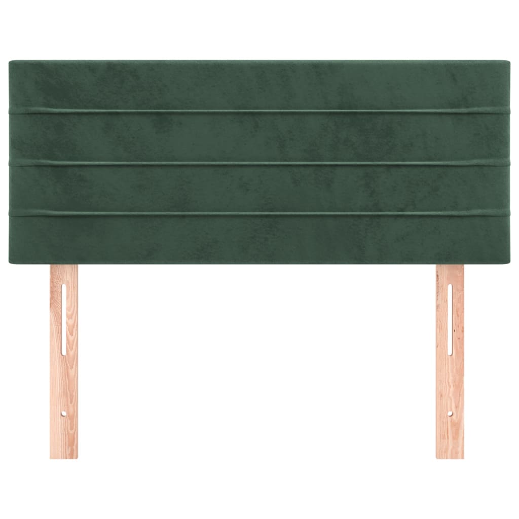 Tête de lit Vert foncé 90x5x78/88 cm Velours