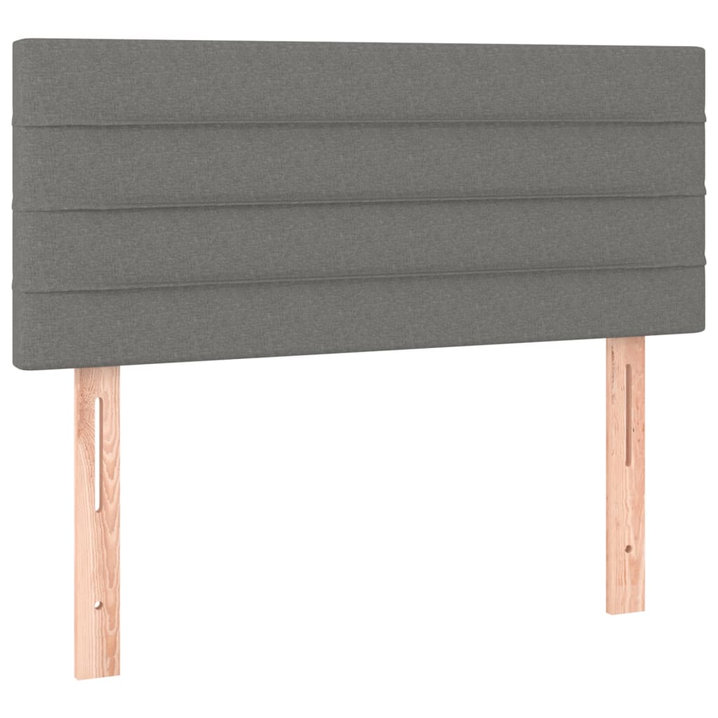 Tête de lit Gris foncé 100x5x78/88 cm Tissu