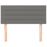 Tête de lit Gris foncé 100x5x78/88 cm Tissu