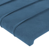 Tête de lit Bleu foncé 100x5x78/88 cm Velours