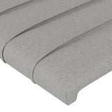 Têtes de lit 2 pcs Gris clair 72x5x78/88 cm Tissu