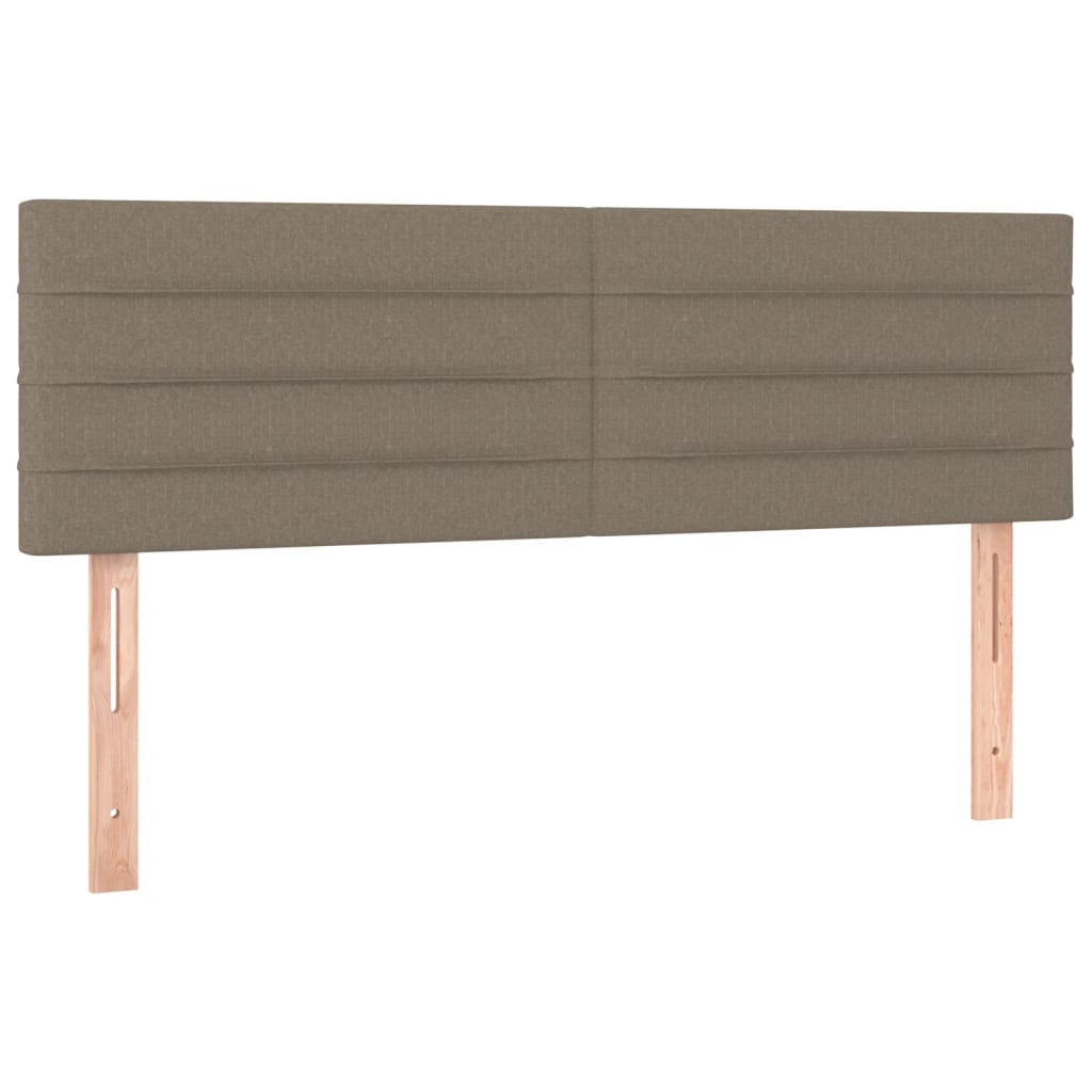 Têtes de lit 2 pcs Taupe 72x5x78/88 cm Tissu