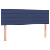 Têtes de lit 2 pcs Bleu 72x5x78/88 cm Tissu