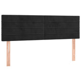 Têtes de lit 2 pcs Noir 72x5x78/88 cm Velours